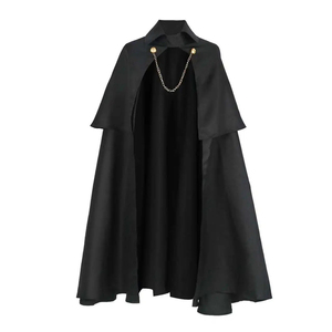 Men's Hooded Medieval Cloak Victorian Steampunk <b>Gothic</b> Cape Costume Cosplay Halloween Carnival Stage Fancy Outfits - Product Image 1