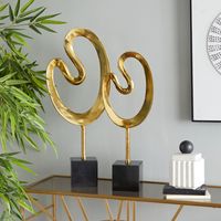 Décoration d'intérieur Symbol-Gold, sculpture artisanale pour la maison