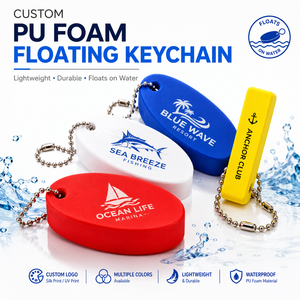 Llavero Flotante de Espuma PU Personalizado con Logotipo, Anillo para Llaves de Barco, Impermeable, No se Hunde, para Navegación, Pesca, Vela, Deportes Marinos - Product Image 1