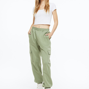 OEM Low Waist Breathable 160g Seamless High <b>Support</b> Sports Ladies Trousers Loose Cargo <b>Pants</b> Summer Street Wear Fashion - Product Image 1