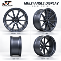 Jante forgée 10 rayons à canaux rainurés, finition gris anthracite mat, 18-22 pouces, 5x112 5x114.3 5x120 pour BMW Audi Mercedes-Benz, légère
