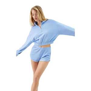 2026 New Arrivals Women's Customizable Solid Pattern Short Skirt & <b>Crop</b> <b>Top</b> Set - Product Image 5