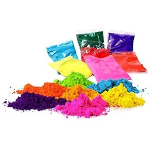 ผงสีธรรมชาติ 7 สี สำหรับเทศกาลฮอลิ (ปีใหม่ ฮาโลวีน) ของชำร่วยและของตกแต่งงานปาร์ตี้ - Product Image 1