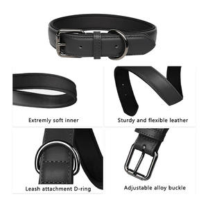 Collar de Cuero PU Ajustable y Duradero con Hebilla Metálica de Alta Calidad para Perros, Cinturón de Cuero Genuino de Lujo a Precio de Fábrica - Product Image 5