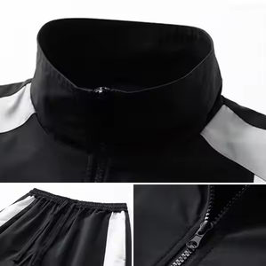 ชุดวอร์มกีฬาผู้ชายแบบมีกระเป๋า น้ำหนักเบา ผลิตจากไนลอน 100% สีพื้น รับผลิตแบบ OEM/ODM พร้อมสกรีนโลโก้ตามสั่ง - Product Image 4