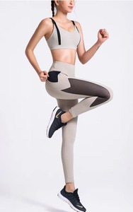 Ensemble de vêtements de sport pour femmes, séchage rapide, modeste, écologique, couleur unie, deux pièces, spandex/polyester, taille en V, gym, fitness - Product Image 5
