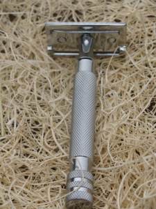 Rasoir de sécurité couleur argent MSR # Rasoir de sécurité à lame unique 67 Maclura Chrome Stainless Handle DE pour le visage et le bikini, pour hommes, personnalisé - Product Image 6