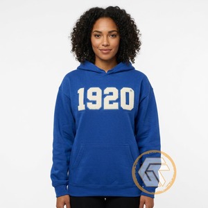 GREEK TREASURES GT-1303 เสื้อกันหนาวผ้าฝ้ายปักลาย Zeta Phi Beta สำหรับฤดูใบไม้ร่วงและฤดูหนาว คุณภาพสูงสำหรับผู้หญิง - Product Image 4