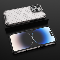 Nid d'abeille 10 maison argent autocollant haute Transparent antichoc coque de téléphone clair protecteur Airbag marque couverture arrière pour iPhone X
