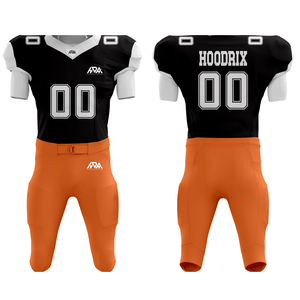 OEM Custom Sublimated American Football Uniform With Tackle Twill Logo And Name Number 12 Panel American Football Uniform - Product Image 1