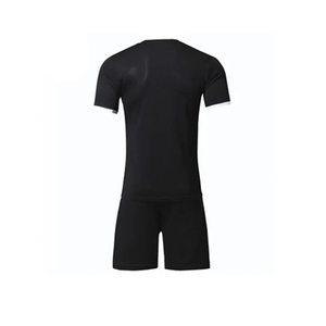 Camiseta de fútbol Blackout con un llamativo estampado gráfico de líneas doradas. Equipación de calidad profesional para entrenamiento de equipos y partidos. Uniformes de fútbol. - Product Image 4