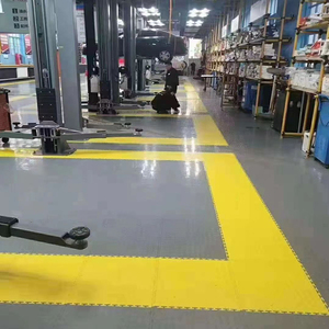 <b>Interlocking</b> PVC Vinyl <b>Flooring</b> <b>Tiles</b> Heavy Duty Industrial Grade Waterproof for Garage Workshop Warehouse 6mm - Product Image 2