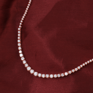Excellent Quality Luxury Iced Tennis Chain Necklace Hip Hop Bling Moissanite IGI Certified Unisex Plated Available Sale - Product Image 3