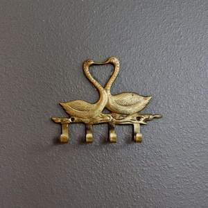 Vintage Gold Brass Flower Wall <b>Hook</b> Floral Leaf Branch <b>Single</b> Hanger Creative Luxury Towel Robe <b>Coat</b> Holder Bracket Mount - Product Image 4