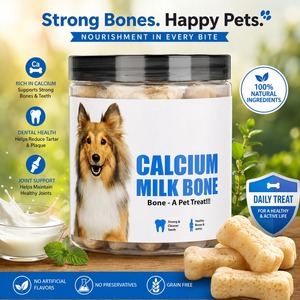 High Calcium Milk <b>Bone</b> Dog Treats Safe Strong <b>Bones</b> Healthy Joints Dental Care Nutritious Long Lasting High-Protein Dog Chews - Product Image 2