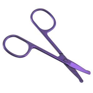 Tijeras de Manicura de Acero Inoxidable, Hoja Recta, Mango Redondo, Herramienta Duradera para el Cuidado de las Uñas, 8.8 cm, Cortacutículas Profesional - Product Image 2