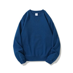 เสื้อยืดแขนยาวคอโอสำหรับผู้ชาย 180GSM ผ้าฝ้าย 100% สไตล์ลำลอง ขายส่ง OEM คุณภาพส่งออก รับออกแบบโลโก้ตามสั่ง - Product Image 1