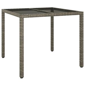Ensemble de 4 ensembles de salle à manger de jardin gris pour patio - Product Image 5