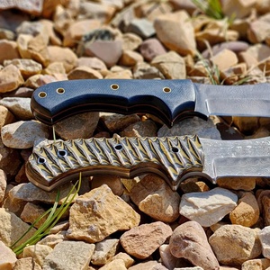Couteau Tracker Damas Fait Main à Lame Fixe, Couteau Utilitaire de Camping en Plein Air, Manche en Micarta, Vente en Gros OEM/ODM, Chasse, Garantie 3 Ans - Product Image 5