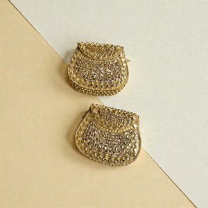 Bolso de Mano Estilo Vintage con Mosaico Kundan, Adornado con Gemas Brillantes y Detalles de Espejo, con Elegante Ornamentación Artesanal - Product Image 1