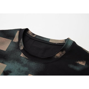 Camiseta de manga corta con estampado hipster hip hop para hombre |   Camiseta informal con estampado gráfico para un estilo urbano y moderno - Product Image 4