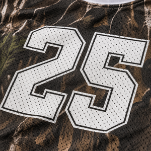 Camiseta Deportiva de Fútbol Americano con Estampado de Camuflaje Real Tree, Personalizada por Sublimación, Unisex, de Poliéster, Estilo Varsity, Holgada y Extra Grande - Product Image 5