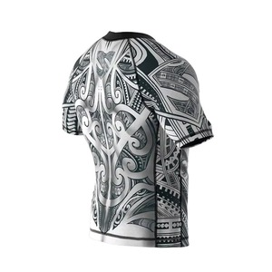 Camiseta de Compresión para Hombre, MMA/BJJ, Protección UV UPF50, Manga Corta, Cuello Redondo, Sublimada, Secado Rápido, Transpirable, para BJJ y Karate - Product Image 6