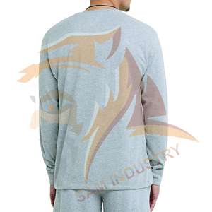 เสื้อยืดแขนยาวคุณภาพพรีเมียม ผ้าฝ้าย 100% สำหรับผู้ชาย สวมใส่สบาย น้ำหนักเบา ไม่เป็นขุย แห้งเร็ว - Product Image 4