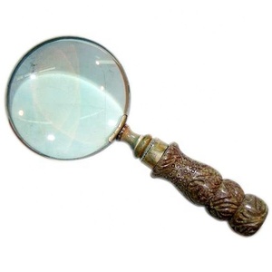 2025 Vintage inspiré de haute qualité en laiton loupe de poche artisanat indien nouveau Design Bronze Antiquités lecture en gros - Product Image 5
