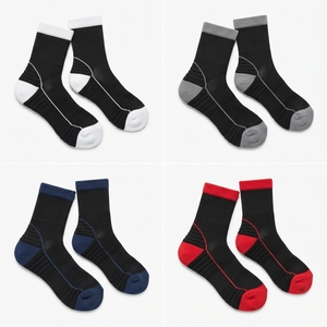 Chaussettes de sport pour hommes, couleur unie, tricotées, respirantes, avec couleur personnalisable, collection printemps, prix de gros - Product Image 6