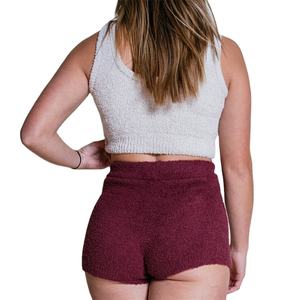 Conjunto de Shorts de Punto de Algodón Suave y Sexy para Mujer con Logotipo Personalizado al por Mayor, Modelo BY BS 2026 - Product Image 6