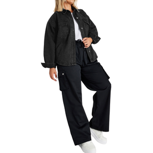 Chaqueta Vaquera de Mezclilla para Mujer, Tallas Grandes, al por Mayor, Tela Personalizable, Muestra Gratuita, la Mejor Calidad - Product Image 2