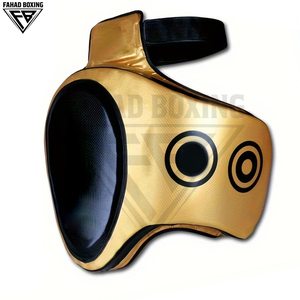 Protector de Muslos para Boxeo 2026 de Alta Visibilidad, Resistente, Personalizable, Color Dorado y Negro, para Entrenamiento de Artes Marciales - Product Image 1