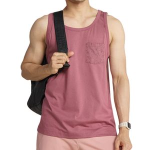Camiseta sin mangas de algodón personalizada para hombre, chaleco con bolsillo, ropa informal de verano para gimnasio, OEM ODM, venta al por mayor de ropa - Product Image 3
