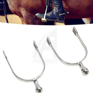 Espuelas de Acero Inoxidable para Caballos de Estilo Western, Espuelas Inglesas de Acero Inoxidable con Goma Suave de Alexandria Industries - Product Image 5