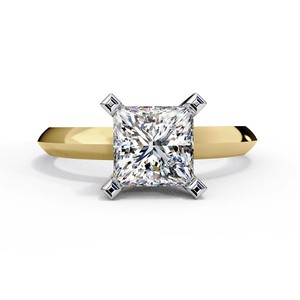 Anillo de Compromiso con Diamante Cultivado en Laboratorio, Certificado IGI, Oro de 18K, Corte Princesa, Anillo de Boda de Lujo para Mujer, Regalo - Product Image 3