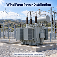 Transformateur extérieur sec et immergé dans l'huile 35 kV triphasé pour applications de sous-stations