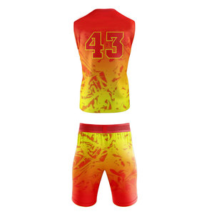 New Design Premium Quality 7V7 Uniform Quick Dry Wholesale Breathable 100% Polyester Fabric Customizable OEM Service for Adults - Product Image 3