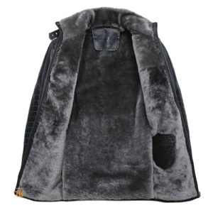 Manteau long en fourrure pour homme, veste coupe-vent d'hiver, cuir véritable, personnalisable, OEM, style streetwear, écologique, respirant, extérieur - Product Image 6