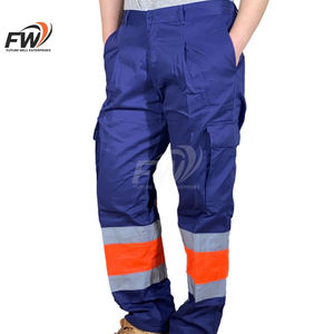 Pantalon de travail pour homme OEM/ODM, léger, en coton, haute visibilité, réfléchissant, séchage rapide, imperméable, confortable - Product Image 1