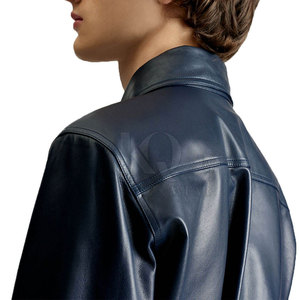 Camisas de Cuero Suaves para Hombre, Material Premium, Ligeras, Transpirables, Tejido Ecológico, Cómodas para la Oficina y Uso Casual - Product Image 3