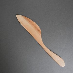 Couteau en bois compostable de haute qualité pour la crème glacée, les desserts, la restauration et les événements en plein air - Product Image 4