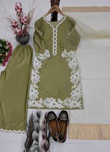 Ensemble de costume palazzo TENNYC Designer Heavy Top - Style fête, toutes saisons, mariage/occasions décontractées - Product Image 5