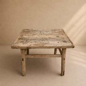 Vintage <b>Rustic</b> Wooden Side <b>Table</b> Handcrafted Reclaimed <b>Wood</b> Coffee End <b>Table</b> Farmhouse Furniture Living Room Bedroom Furniture - Product Image 2