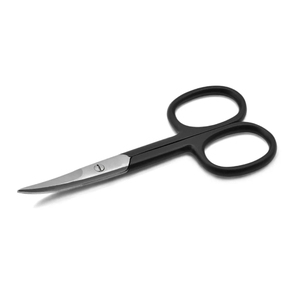 Ciseaux de manucure en acier inoxydable, lame incurvée, coupe-cuticules, poignée ronde, outil professionnel durable pour le soin des ongles, 8,8 cm - Product Image 2