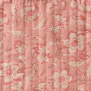 Bolsa de Mano Acolchada de Algodón Hecha a Mano de Primera Calidad, Diseño Floral Rosa, Estilo Vintage, Impresión a Bloque, Tinte No Tóxico, Uso Diario, Todas las Temporadas - Product Image 5