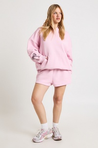 OEM Custom Womens Hoodie Shorts <b>Set</b> Polyester Cotton Casual Style DTF Personalized Print <b>Lounge</b> Outfit Matching <b>Two</b> <b>Piece</b> <b>Set</b> - Product Image 6
