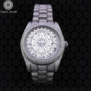 Montre de luxe pour homme Charm Jewells en acier inoxydable, cadran de 40 mm, cristal saphir, mouvement mécanique analogique, résistance à l'eau de 10 bars - Product Image 1