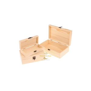 Caja de Joyería de Madera Hecha a Mano con Tapa, Rectangular, Diseño Clásico Personalizado, Organizador de Almacenamiento con Bisagras para Uso Doméstico - Product Image 4