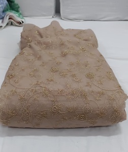 Premium fox georgette embroidery work <b>fabric</b> designer heavy embroidered dress material for women wholesale supplier <b>Fabric</b> - Product Image 2